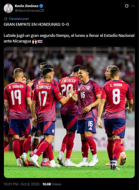 Chepe Bomba reacciona y ticos lanzan queja tras el Honduras vs Costa Rica