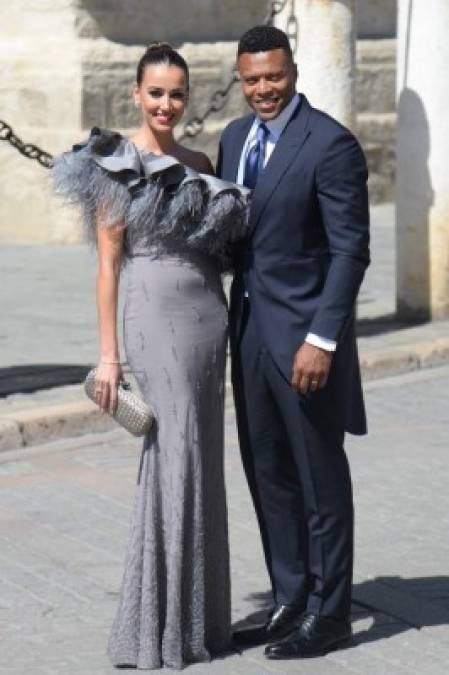 El futbolista brasileño Julio Baptista junto a su esposa Silvia Nistal Calvo, una de las más elegantes hasta ahora captadas en cámara.