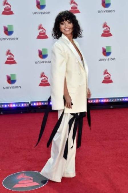 LAS VEGAS, NV - NOVEMBER 15: Inna attends the 19th annual Latin GRAMMY Awards at MGM Grand Garden Arena on November 15, 2018 in Las Vegas, Nevada. David Becker/Getty Images for LARAS/AFP
