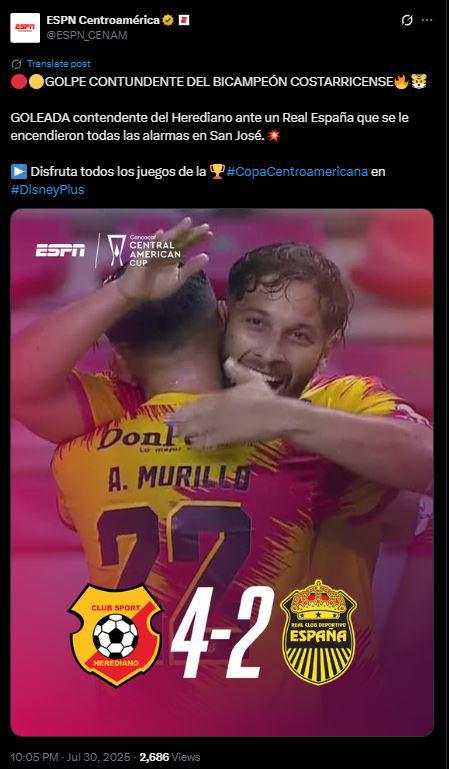 Prensa no perdona a Real España y ticos se mofan tras goleada: Inexplicable