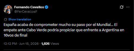 Indignación por España tras su debut en el Mundial y esto dicen de Cabo Verde