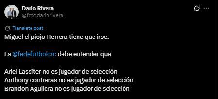 Indignación y enfado en Costa Rica: Exigen salida del Piojo Herrera