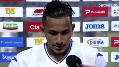 Edwin Rodríguez habló con TVC al final del partido y se le vio muy triste por el mal momento que vive la Selección de Honduras.