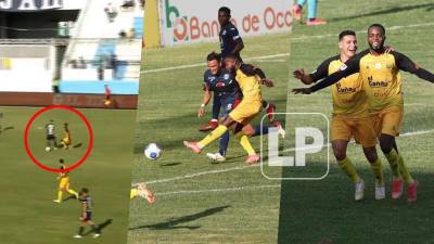 Así fue el golazo de Gerson Chávez para el Real España contra el Motagua en el estadio Nacional Chelato Uclés.