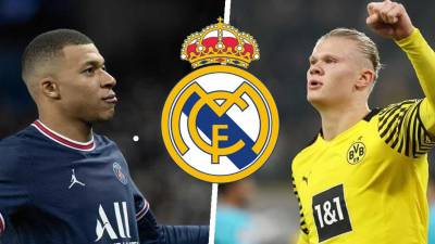 Kyalian Mbappé y Erling Haaland suenan para llegar al Real Madrid la próxima temporada.