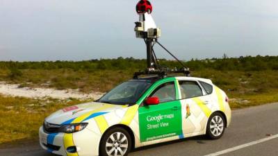 El logo de Google Street View.
