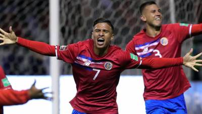 Anthony Contreras marcó el segundo gol de Costa Rica en el triunfo sobre Estados Unidos.
