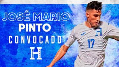 José Mario Pinto ha sido convocado a la Selección de Honduras para el amistoso frente a Colombia.