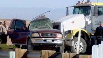 De los 15 muertos, 14 murieron en el lugar del accidente y uno falleció en un hospital de la localidad. Foto NBC News.