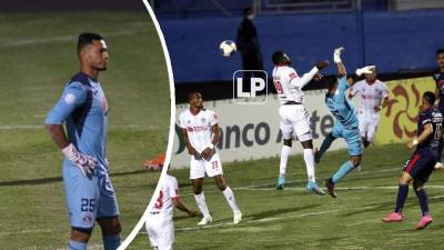 Marlon Licona salió mal en su área y Yustin Arboleda cabeceó el balón al fondo de la portería.