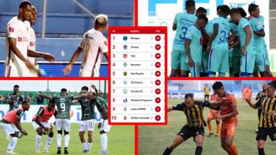 La tabla de posiciones del Torneo Apertura 2022 tras la jornada 10.