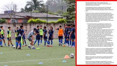 Jugadores de la sub20 que están próximos a comenzar su participación en el premundial denuncian a través de un comunicado, diversas anomalías con el Comité Ejecutivo de la Federación.