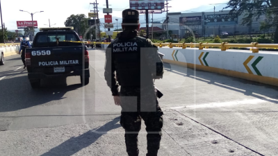 Elementos de la Policía Militar se hicieron presentes.