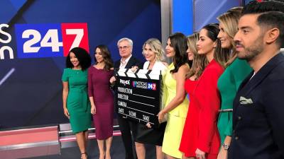Los presentadores de “Noticias Univision 24/7”.