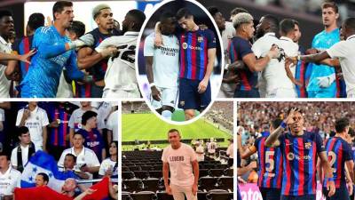 Real Madrid y Barcelona protagonizaron un intenso Clásico en Las Vegas que se saldó con triunfo culé en un partido que tuvo una pelea.