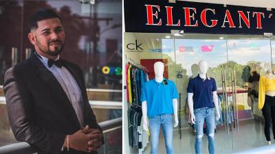 Eduardo Tovar tiene una tienda de ropa.