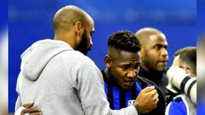 Quioto y Henry, en un encuentro con el club de la MLS.