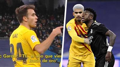 Eric García se mofó de Vinicius durante el Clásico Real Madrid-Barcelona en el Bernabéu.