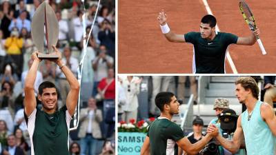Carlos Alcaraz arrolló a Alexander Zverev en la final para ganar el título del Masters 1000 de Madrid.