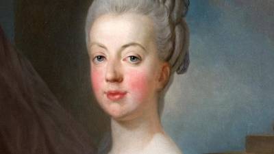 Vista del primer retrato pintado en Francia de la futura reina Maria Antonieta.