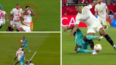 Estas fueron las acciones polémicas del partido Sevilla-Real Madrid en el estadio Ramón Sánchez-Pizjuán.