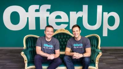 Los cofundadores de OfferUp, Arean van Veelen (izquierda) y Nick Huzar.