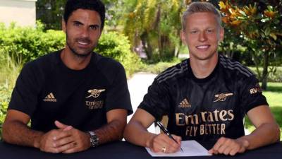 El ucraniano Oleksandr Zinchenko, feliz por firmar con el Arsenal de Mikel Arteta.