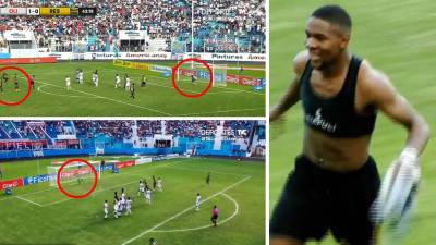 Yeison Mejía marcó un gran gol de tiro libre para el empate del Real España 1-1 contra el Olimpia.