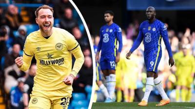 Christian Eriksen marcó uno de los goles para el triunfo del Brentford sobre el Chelsea en la Premier League.