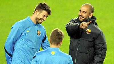 Pep Guardiola dirigió por cuatro años a Gerard Piqué en Barcelona.