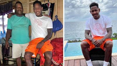 Romell Quioto se reencontró con su padre en Roatán después de mucho tiempo.