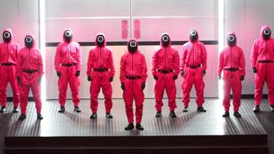 La escena de un episodio de la primera temporada de la serie coreana “Squid Game”.