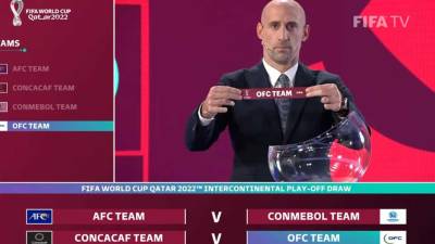 La FIFA sorteó los repechajes intercontinentales para el Mundial de Qatar 2022.