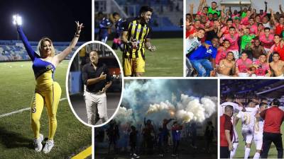 En imágenes lo que dejó los primeros partidos de la jornada 11 del Torneo Apertura 2022, con el destacado triunfo del Real España sobre Motagua en el Clásico y el juego de Olimpia en La Ceiba. ¡Hubo baile en el Yankel!