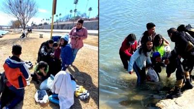 Los menores fueron auxiliados por autoridades mexicanas.