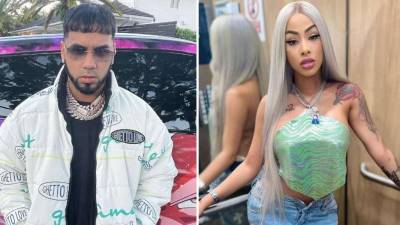 Anuel AA y Yailin.