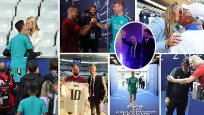 Las imágenes del día antes de la final de la UEFA Champions League entre Liverpool y Real Madrid en el Stade de France.