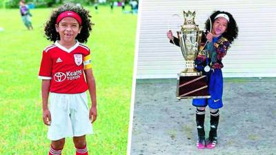 El niño Erick Laínez tiene más de cuatro años jugando en la Academia de Matías Almeyda.