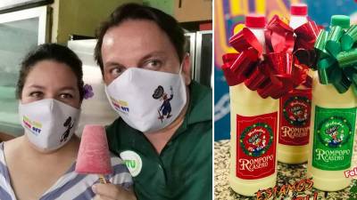 Ángela Victoria y su esposo Pablo Andrés.