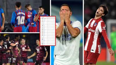 La tabla de posiciones de la Liga Española 2021-2022 tras la jornada 11.