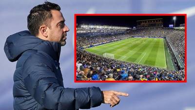 Xavi Hernández se equivocó con las medidas del estadio La Cerámica, del Villarreal.