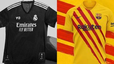 El Real Madrid jugará con un uniforme negro, mientras que el Barcelona usará la ‘senyera’.