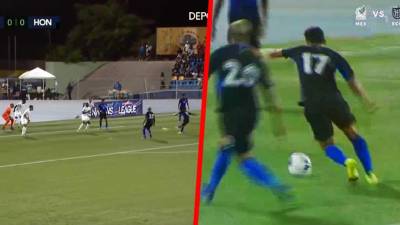 José Mario Pinto anotó con un derechazo el primer gol de la Selección de Honduras en la era de Diego Vázquez.