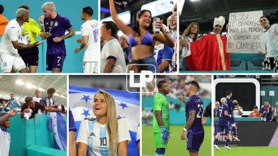 Las imágenes que dejó el partido amistoso que la Selección de Honduras perdió (3-0) contra Argentina en el Hard Rock Stadium de Miami. Messi fue la figura toda su magia y dos goles.