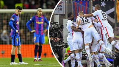 El FC Barcelona cayó goleado por el Eintracht Frankfurt y dijo adiós a la Europa League.