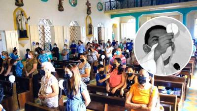 El sacerdote Orlando Gonzales llevó un mensaje de esperanza a la feligresía.