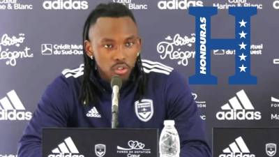 Alberth Elis compareció ante los medios en conferencia de prensa en la previa del partido del Girondins de Burdeos contra el Montpellier.