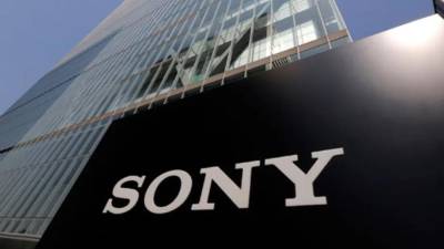 Un logo de la compañía japonesa Sony.