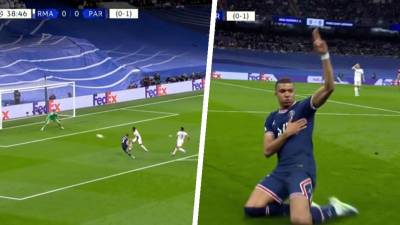 Así fue el golazo de Kylian Mbappé contra el Real Madrid en el Bernabéu.