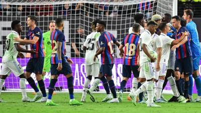 El clásico español lo ganó Barcelona 1-0 en Las Vegas.